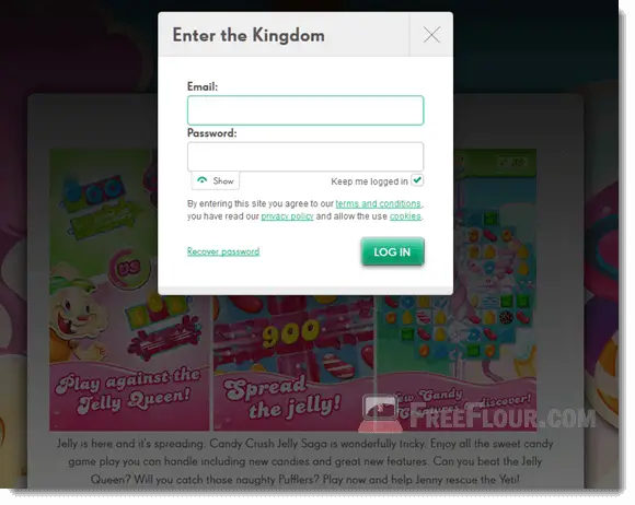 Candy Crush Jelly Saga on king.com pc
