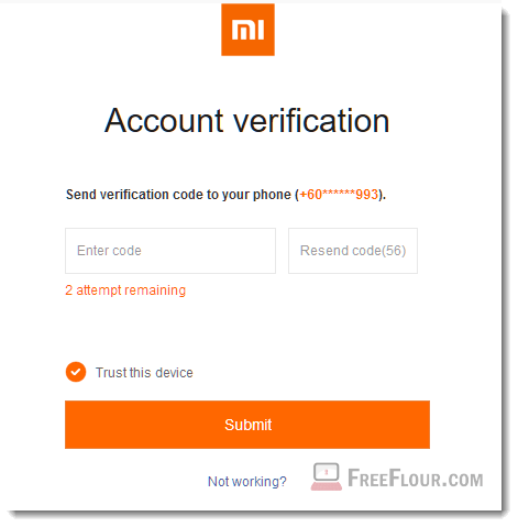 Can't Receive Mi Cloud Account Verification Code Xiaomi