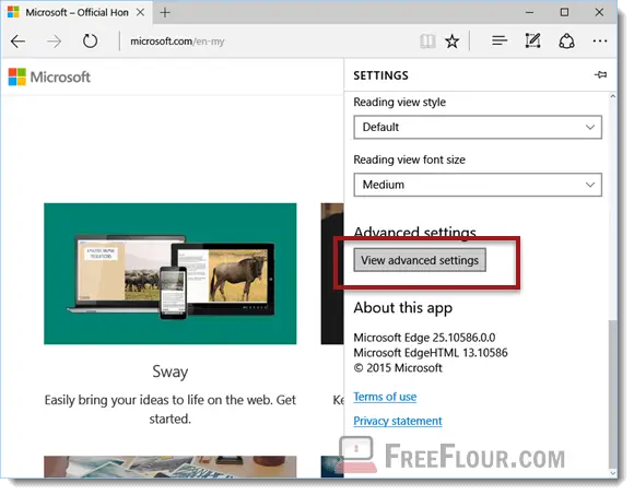 Change Microsoft Edge Default Search Engine to Google