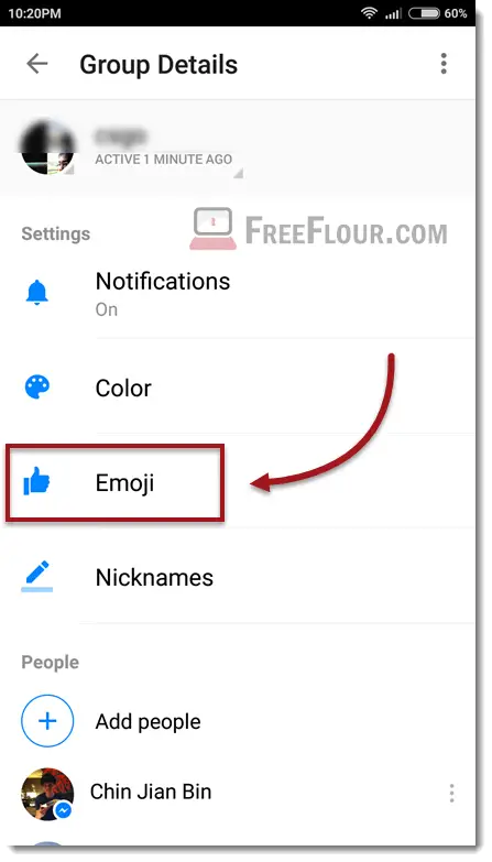 Change the Like emoji Button on Facebook Chat