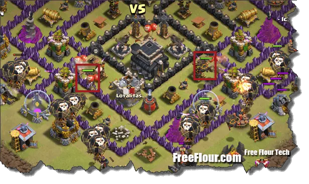 CoC clan war Attack Strategy LavaLoonion QuatroLavaloonion