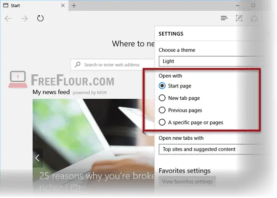 How to Change Microsoft Edge Home Page Start Page
