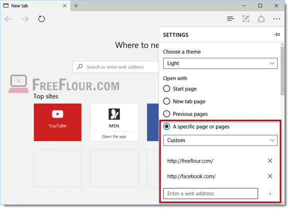 How to Change Microsoft Edge Home Page multiple tabs