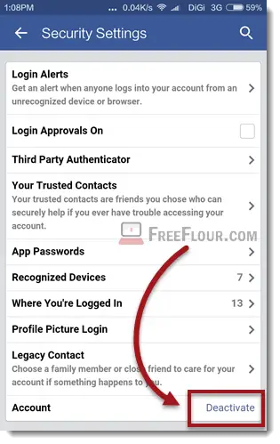 How to Deactivate Facebook Account Link on App iPhone Android