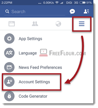 How to deactivate Facebook Account on App