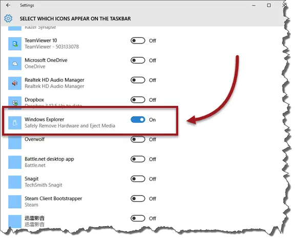 Safely Remove Hardware and Eject Media windows 10