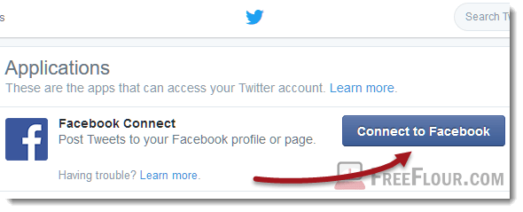 Twitter login with facebook connect