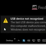 USB Device Not Recognized in Windows 10 Error Fix code 43