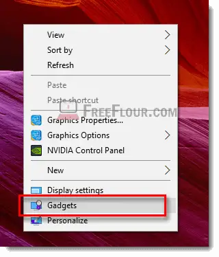 add desktop gadget cpu network meter windows 10