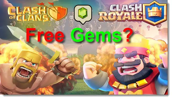 clash of clans clash royale free gems