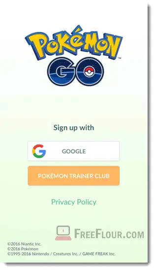 pokemon go logout sign in out