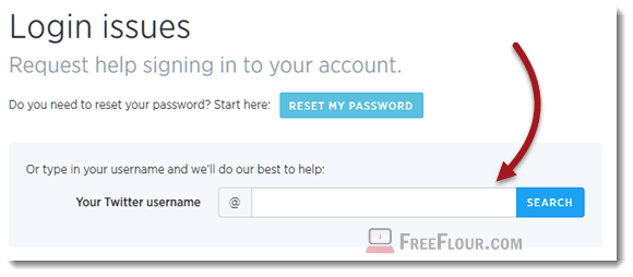 twitter login help contact form reset