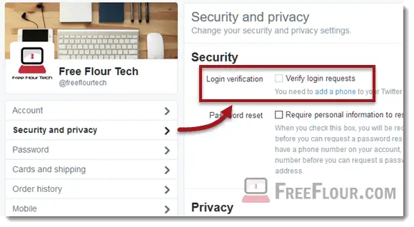 twitter.com login add a phone verification