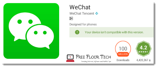wechat for pc download this device isn't compatible with this version