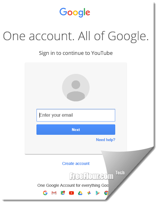 youtube sign in account page